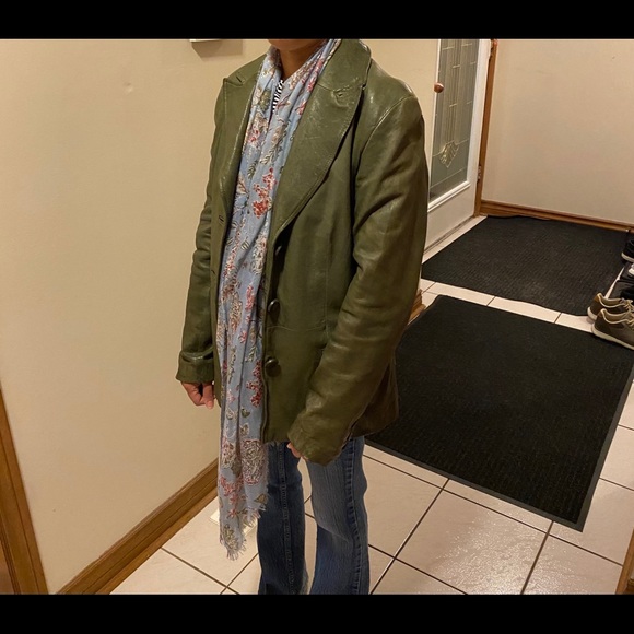 Vintage Danier Leather Jacket Peacoat - Picture 8 of 14